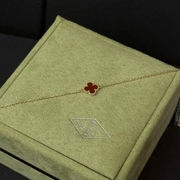 [BUNJANG] Van Cleef & Arpels Sweet Alhambra Red Onyx Bracelet / 반클리프 아펠 스위트 알함브라 레드 오닉스 팔찌