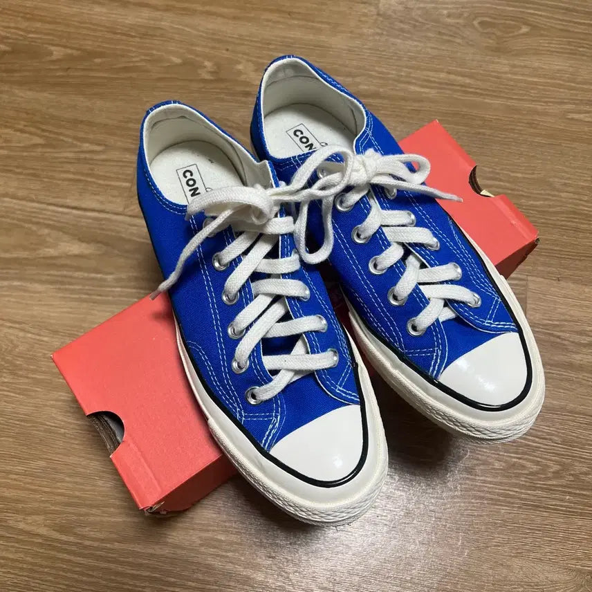 [BUNJANG] Converse Low Rush Blue Canvas Shoes Unisex / 240-245) 컨버스 로우 러쉬블루 캔버스화 남여공용