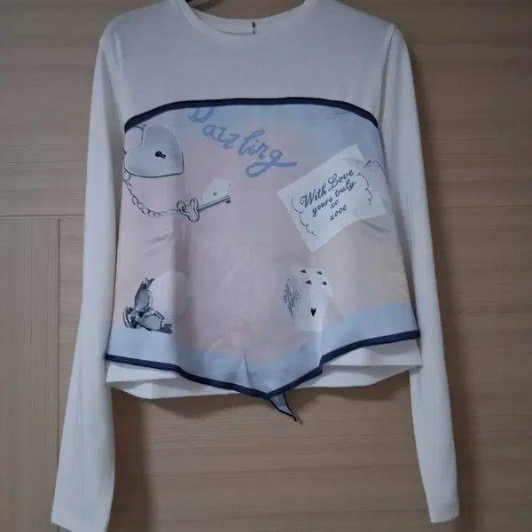 [BUNJANG] Jooce Scar-Layered Long-Sleeve T-Shirt / 주크 스카프레이어드 티셔츠(새상품)