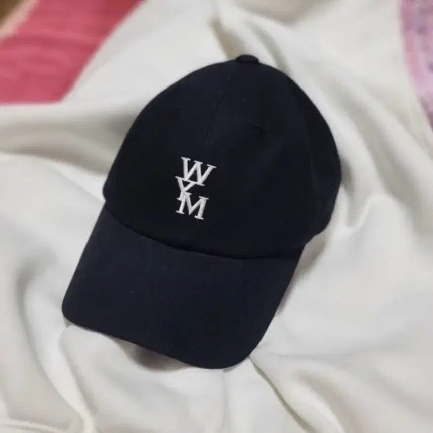[BUNJANG] Wooyoungmi Logo WYM Black Ball Cap / 중고)우영미 로고 WYM 블랙 볼캡