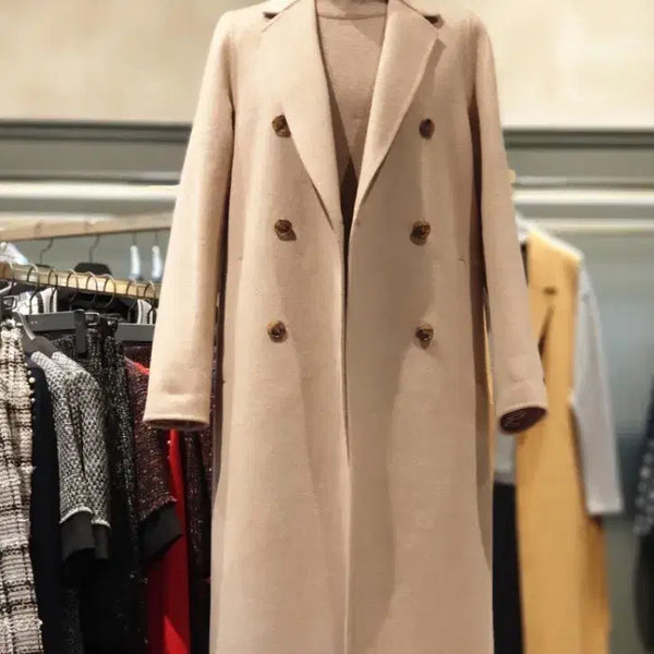 [BUNJANG] Sisley Double Handmade Coat Beige / 시슬리 더블 핸드메이드 코트SACTC3961