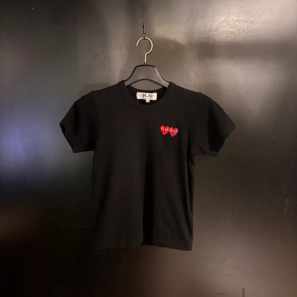 [BUNJANG] Comme des Garçons PLAY Double Wappen T-Shirt / 꼼데가르송 플레이 더블와펜 반팔 티셔츠