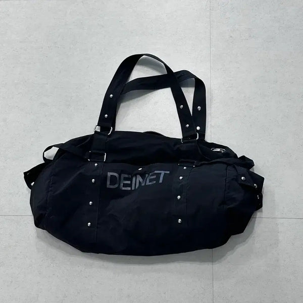 [BUNJANG] Dainit Logo Duffle Bag Black / 다이닛 로고 더플백 블랙 가방 블랙
