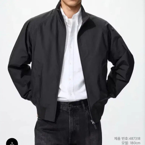[BUNJANG] Uniqlo Harrington Jacket Black L / 유니클로 해링턴 자켓 블랙 L 새상품급