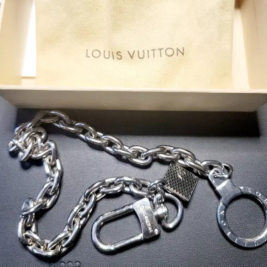 [BUNJANG] Louis Vuitton Silver Keychain Keyring Made in Italy / [정품] 루이비통 실버 키체인 키링 Made in Italy