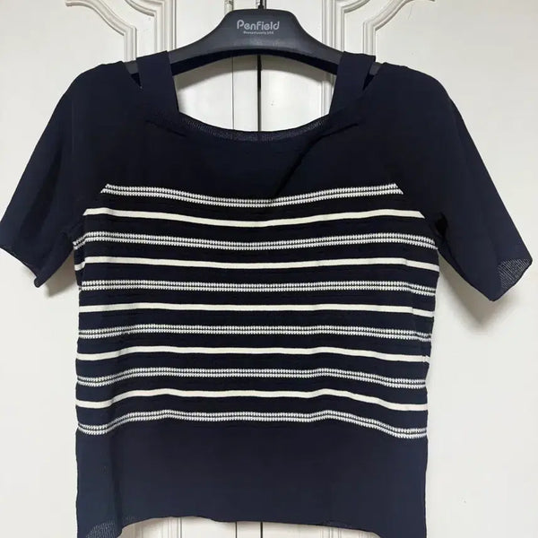 [BUNJANG] SJSJ Open Shoulder Knit / (실착1회/가격 안 내려요)SJSJ 오픈숄더 니트 한섬 시스템 랑방