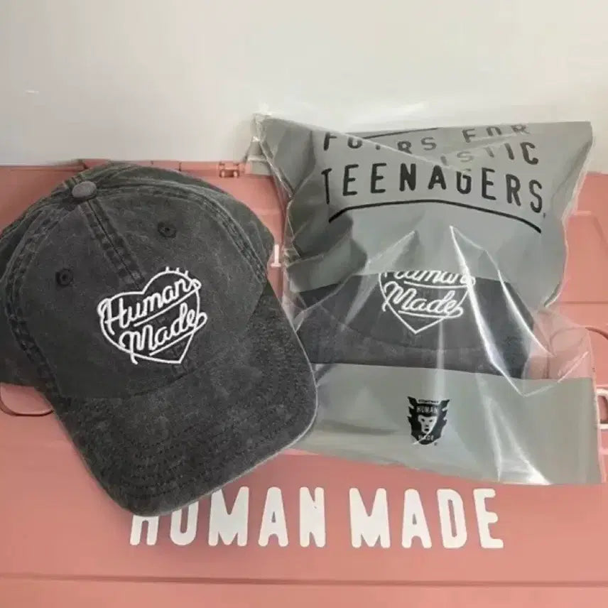 [BUNJANG] Human Made Grey Baseball Cap / 휴먼메이드 모자 그레이 볼캡 모자
