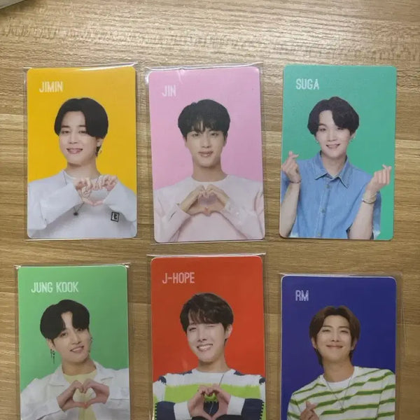 [BUNJANG] BTS Cider Photocard Set (Jimin, Jin, J-Hope, RM, Suga, Jungkook) / 방탄 사이다 포카