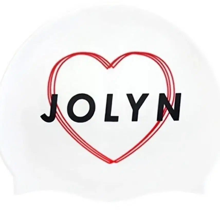 [BUNJANG] Jollyn XO Heart Silicone Swim Cap / 졸린 하트수모 미개봉새상품