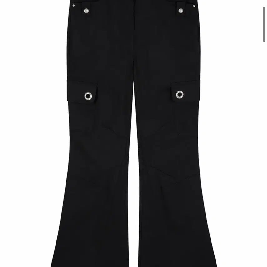 [BUNJANG] Ourseiaour Eyelet Cargo Studded Flare Pants / 아워세이아워 아일렛 카고  스터드 찡 부츠컷 팬츠
