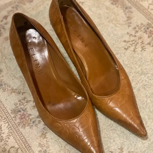 [BUNJANG] Vintage Celine Kitten Heel Pumps (240cm) / 올드 셀린 키튼힐 7B