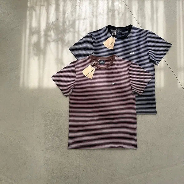 [BUNJANG] A.P.C. Damian Striped Cotton T-Shirt / 아페쎄 데미안 반팔티