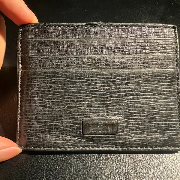 [BUNJANG] Salvatore Ferragamo Gancini Credit Card Holder Black Leather / 페라가모 크레딧 카드 홀더 블랙 팝니다