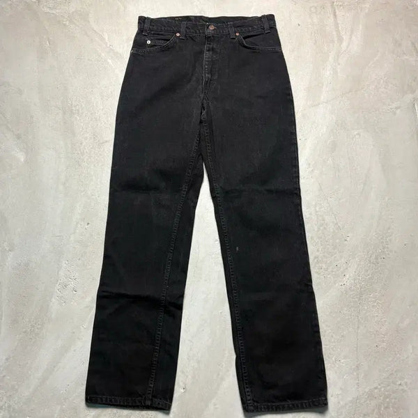 [BUNJANG] Levi's 517 Orange Tab Bootcut Jeans Black / [34/34] 90s USA 리바이스 517 부츠컷 오렌지탭 흑청 블랙
