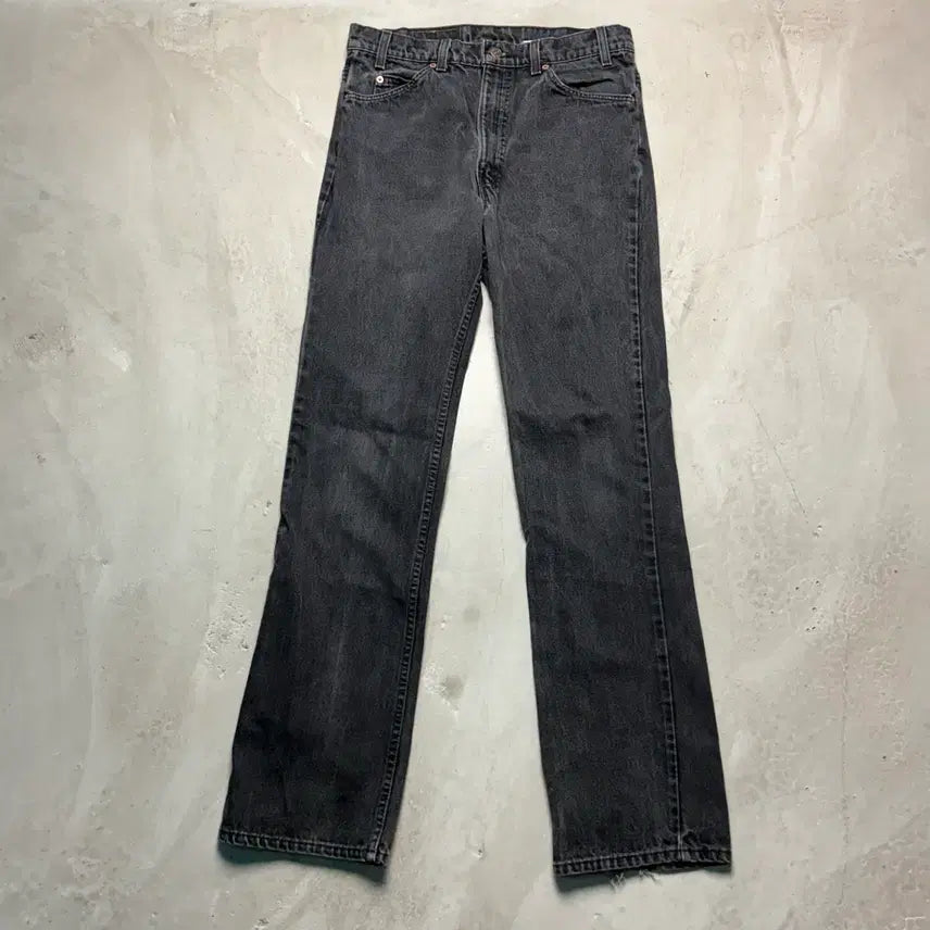 [BUNJANG] Levi's 517 Orange Tab Bootcut Jeans Black / [34/34] 90s USA 리바이스 517 부츠컷 오렌지탭 흑청 블랙
