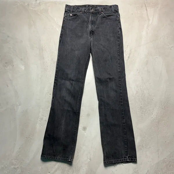 [BUNJANG] Levi's 517 Orange Tab Bootcut Jeans Black / [34/34] 90s USA 리바이스 517 부츠컷 오렌지탭 흑청 블랙