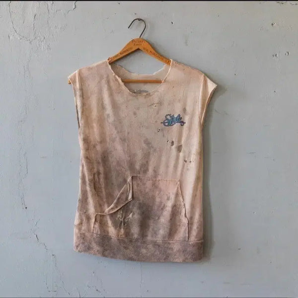 [BUNJANG] 80s Vintage Surfer Distressed Tank Top / 80년대 빈티지 서퍼 탱크탑 디스트레스드