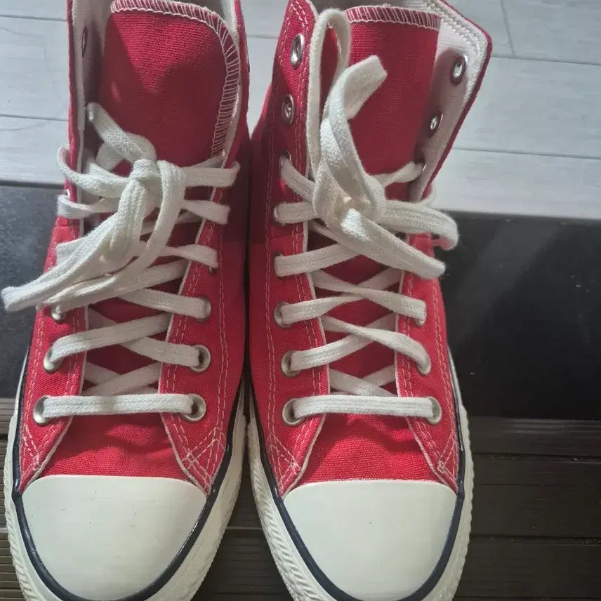 [BUNJANG] Converse High-Top Sneakers Red / 컨버스 하이탑 스니커즈 레드
