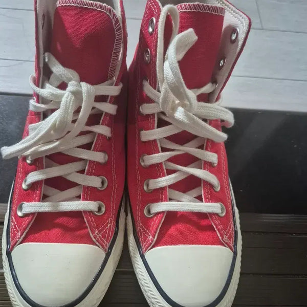 [BUNJANG] Converse High-Top Sneakers Red / 컨버스 하이탑 스니커즈 레드