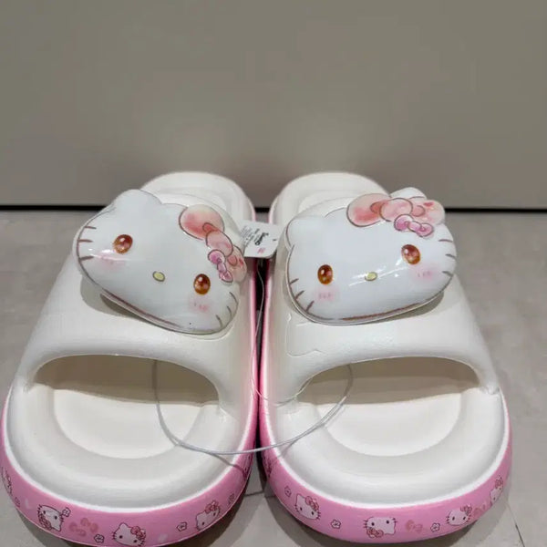 [BUNJANG] Sanrio Hello Kitty White Slippers (250mm) / [새상품] 산리오 헬로키티 화이트 슬리퍼 250mm