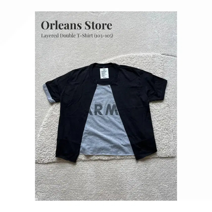 [BUNJANG] Orleans Store Layered T-Shirt / Orleans Store 레이어드 티셔츠 (103-105)