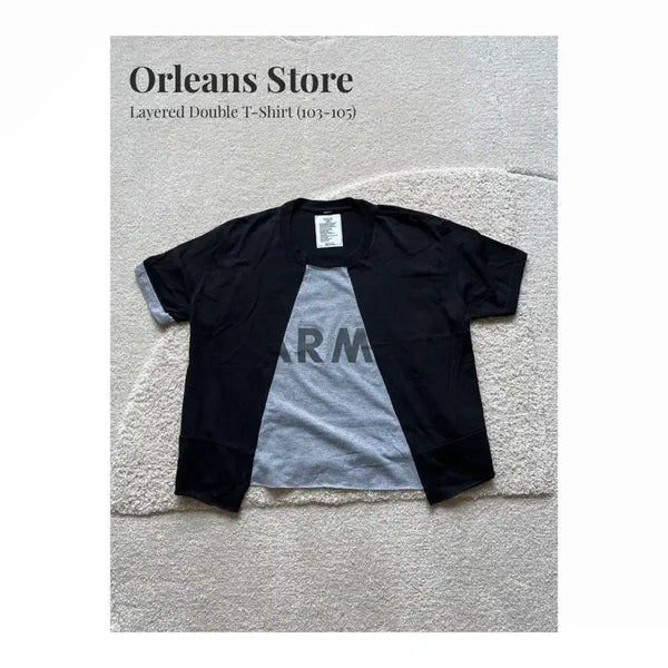 [BUNJANG] Orleans Store Layered T-Shirt / Orleans Store 레이어드 티셔츠 (103-105)