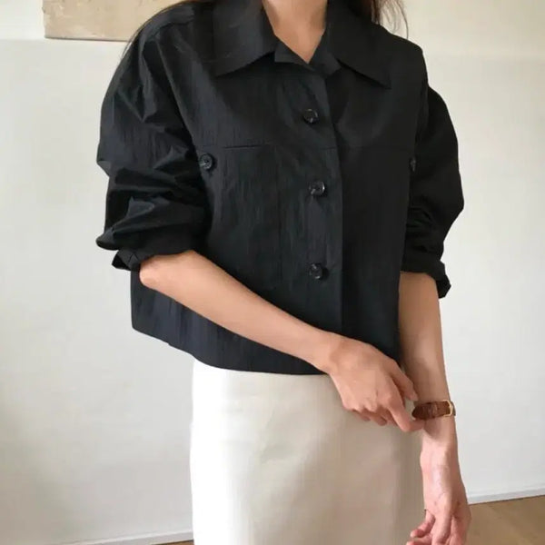 [BUNJANG] Moai Transitional Jacket Black / 모아이 간절기자켓
