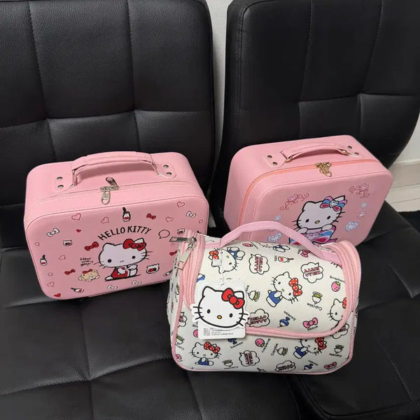 [BUNJANG] Hello Kitty Cosmetic Organizer Pouch Bag Travel Bag / 헬로키티 화장품 정리함 파우치 가방 여행 가방