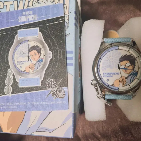 [BUNJANG] Gintama Shinpachi Wristwatch + Official Clear File / 은혼 손목시계 신파치 + 공식 클리어파일 랜덤