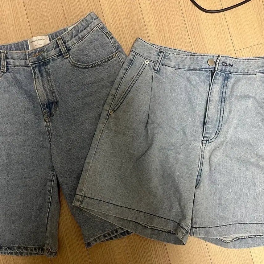 [BUNJANG] AMY SOPH Shorts (Light Blue, Vintage Style) / 에이미솝 반바지