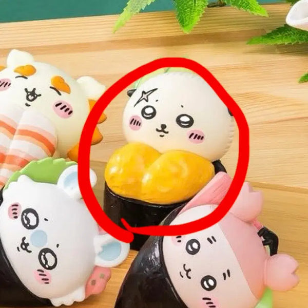 [BUNJANG] Chiikawa Sushi Figure (Racco) / 먼작귀 치이카와 스시 피규어 우니 무신사팝업 랏코