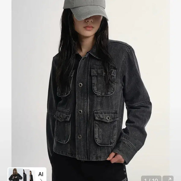[BUNJANG] AzON TAN DENIM JACKET / 무배) 애즈온 TAN DENIM JACKET 탄 데님 자켓