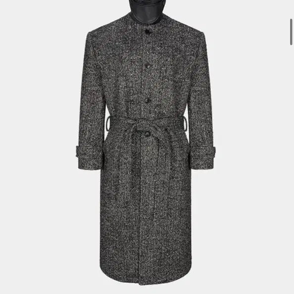 [BUNJANG] NOICE Herringbone Oversized Coat / 노이스 헤링본 오버핏 코트