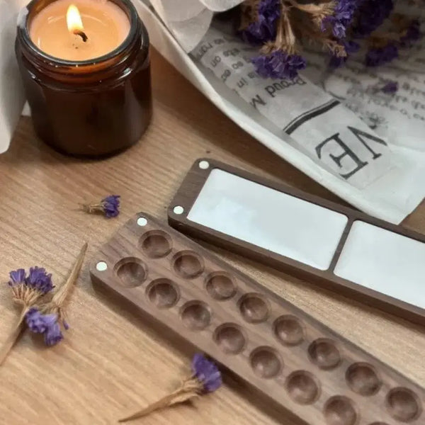[BUNJANG] Walnut Wood Paint Palette / 물감 파레트-월넛 나무 팔레트 미술 수채 분장용