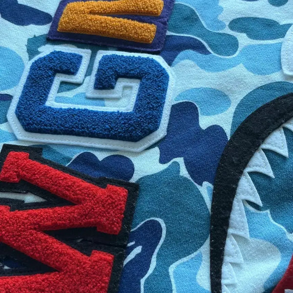 [BUNJANG] BAPE Blue Camo Hooded Zip-Up Jacket / 베이프 블루 후드집업