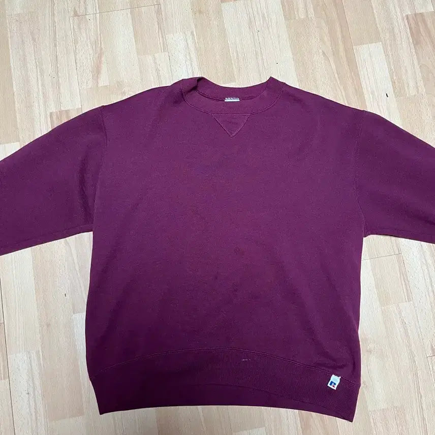 [BUNJANG] Russell Athletic 90s Vintage Sweatshirt Burgundy / 러셀 애슬레틱 90s 빈티지 스웻셔츠 버건디 와인색