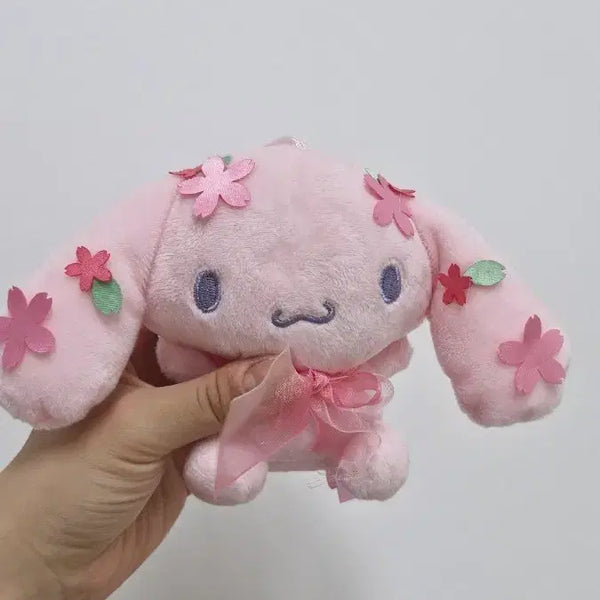 [BUNJANG] Cinnamoroll Cherry Blossom Charm Doll Keychain / 시나모롤 체리블라썸 키링 인형