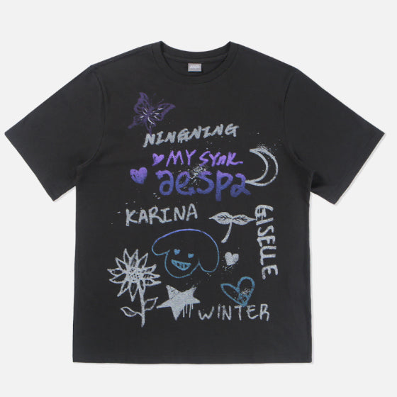 [BUNJANG] Aespa Official Apparel T-Shirt & Sleeves / 에스파 공식 의류