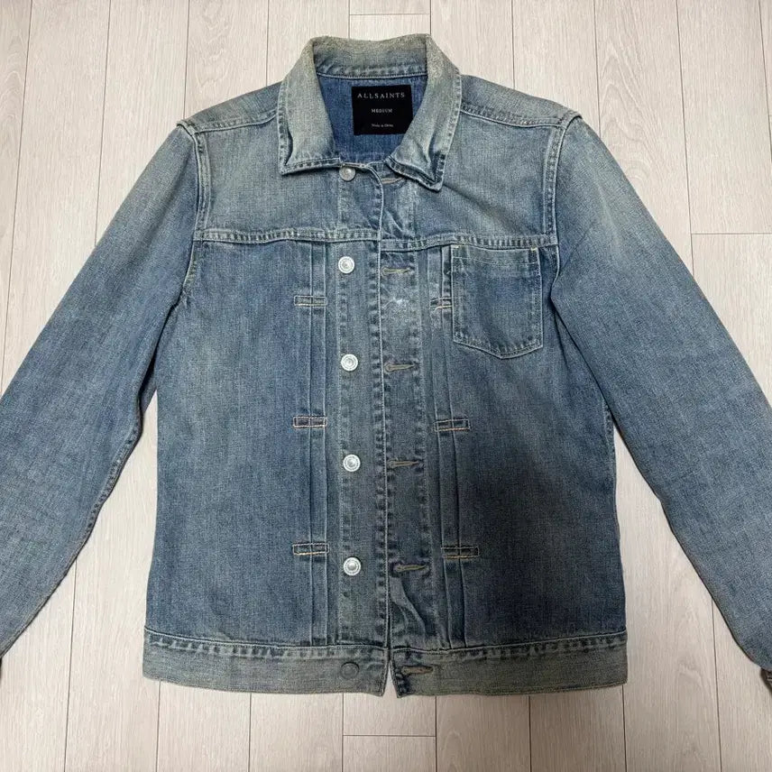 [BUNJANG] AllSaints Washed Denim Jacket / [M]올세인츠 청자켓