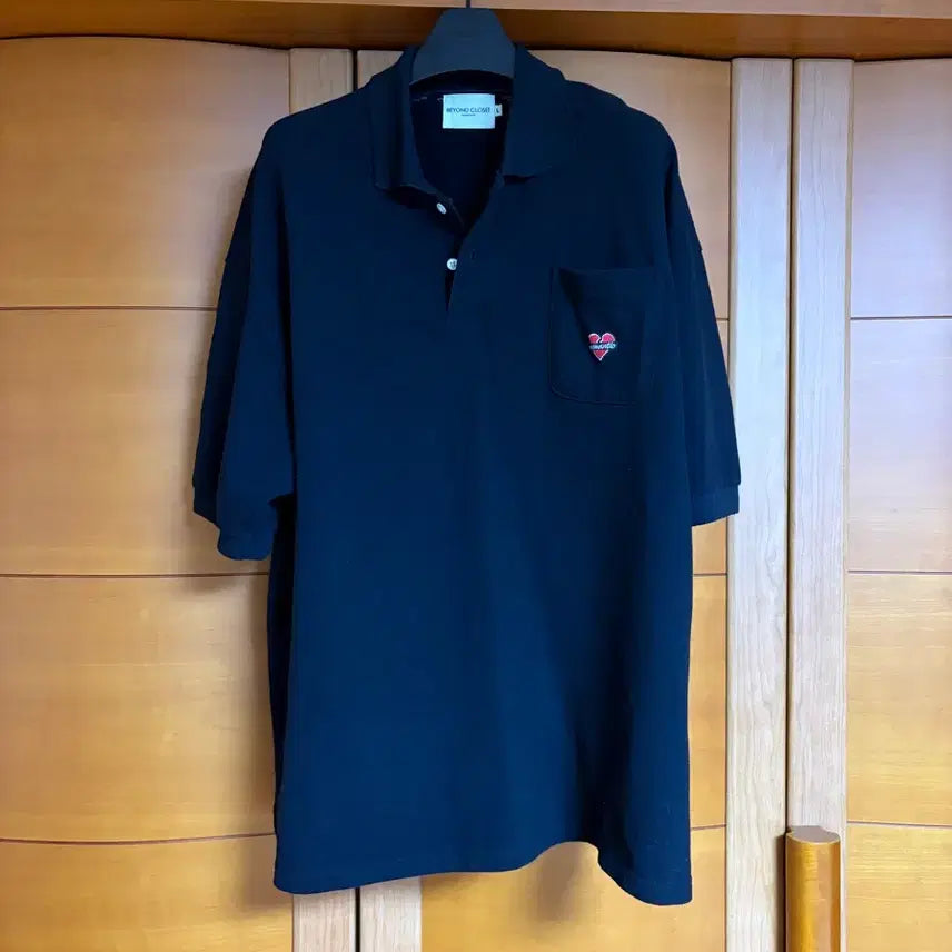 [BUNJANG] Beyond Closet PK Collar T-shirt Black L / 비욘드클로젯 피케이 카라티 블랙 L사이즈