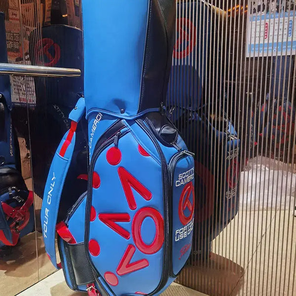 [BUNJANG] Waterproof Scrub Caddy Bag (Blue) / 골프백 방수 스크럽 캐디백(블루)
