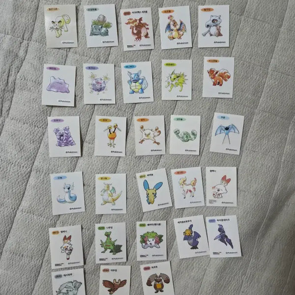 [BUNJANG] Pokemon Bread Stickers Bundle Set / 포켓몬띠부씰 일괄 판매해요