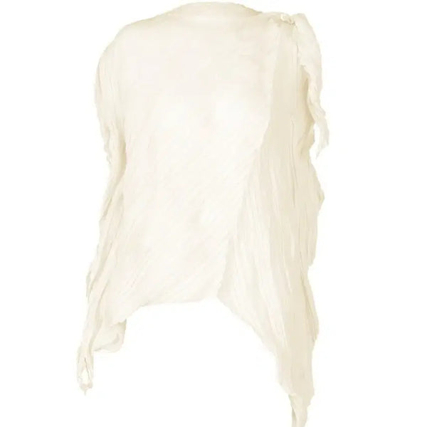 [BUNJANG] Issey Miyake Wrinkled Twist Top White / 이세이미야케 링클드트위스트 탑