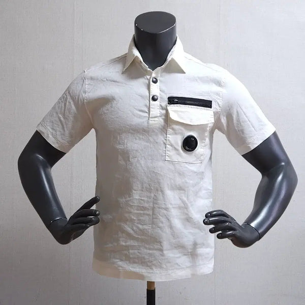 [BUNJANG] CP Company Short Sleeve Polo Shirt / CP 씨피컴퍼니 반팔 카라티 95 정품