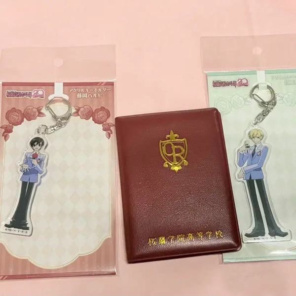[BUNJANG] Ouran High School Host Club Tamaki Haruhi Acrylic Keychain & Student ID Set / 일괄 오란고교 호스트부 사교클럽 타마키 하루히 키링 학생증 학생수첩