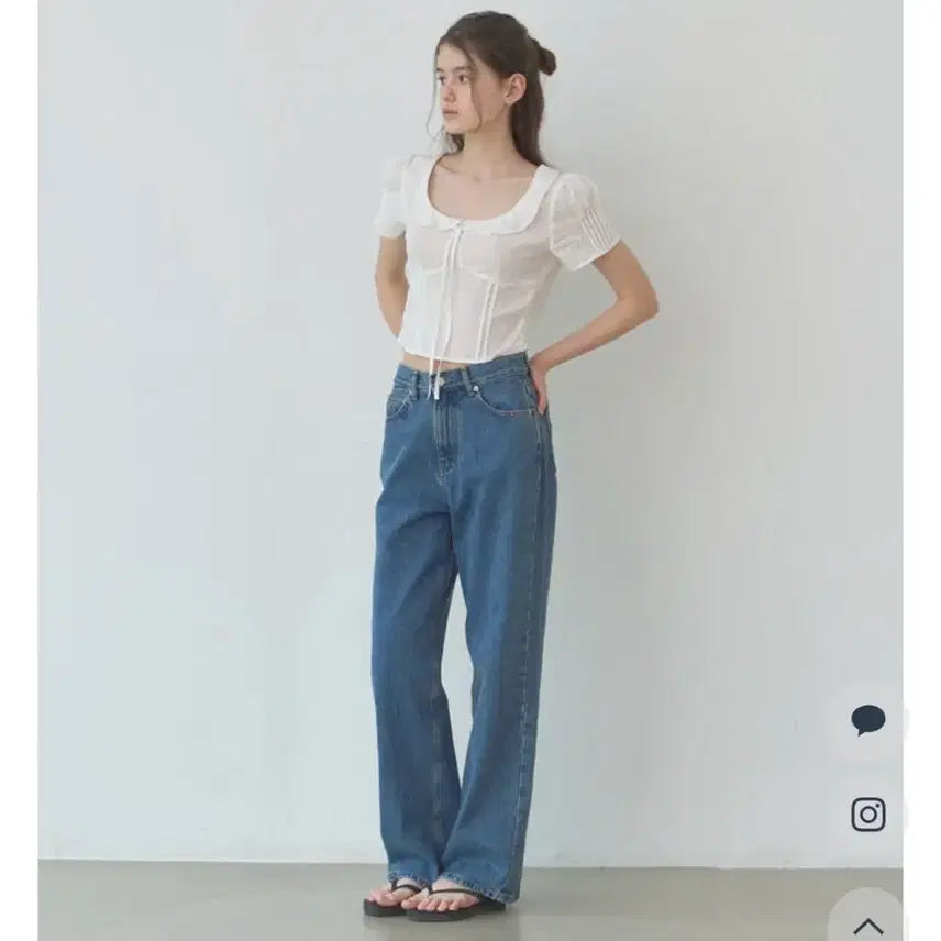 [BUNJANG] Margot Cropped Blouse / (마지막 할인)윤슬샵 margot 크롭 블라우스