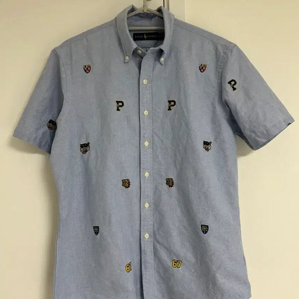 [BUNJANG] Polo Oxford Short Sleeve Shirt / [백화점판/정품] 폴로 옥스포드 반팔 셔츠 M(100)