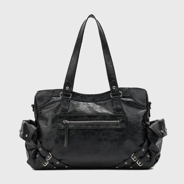 [BUNJANG] DEINET Stud Pocket Big Bag Black / 다이닛 스터드 포켓 빅백 블랙 DEINET STUD POCKET BIG BAG IN BLACK