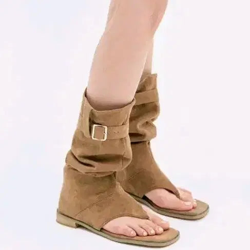 [BUNJANG] Florida Studio Summer Long Boots Sandals (Black) / 플로리다스튜디오 롱부츠 여름 샌들 (블랙)