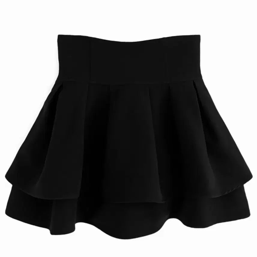 [BUNJANG] GRL Double Flare Skirt Black M Size / 이틀만판매) GRL 미셸마카롱 더블플레어 스커트 스나계 걸리 지뢰계 양산형